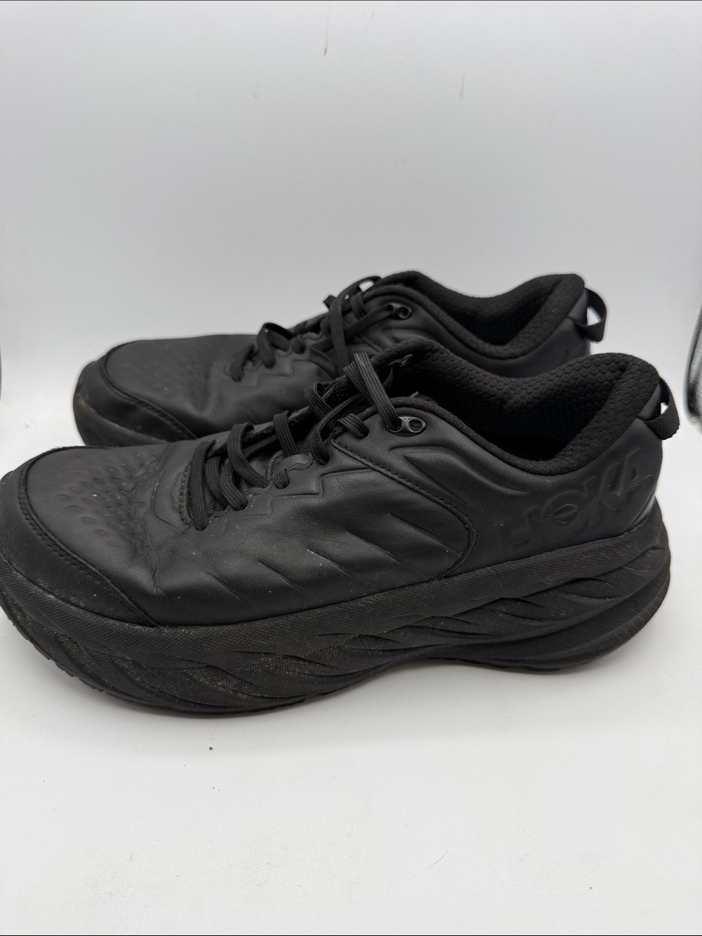 Hoka Bondi SR #002 work shoe All-Black Men's 9.5 Athletic Walking Shoes S14 - Picture 3 of 6